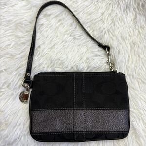 y2k COACH Legacy Black Wristlet